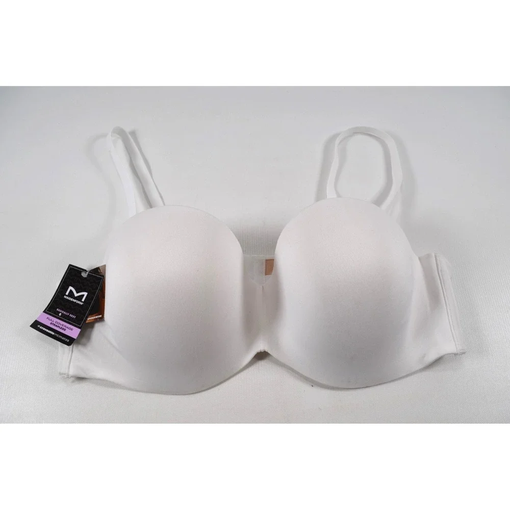 Maidenform Basically Sexy Full Coverage Strapless White Bra Size 42C  Nwt's